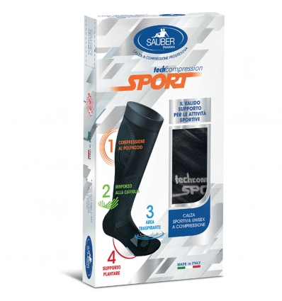 Sauber Sport calza M nero