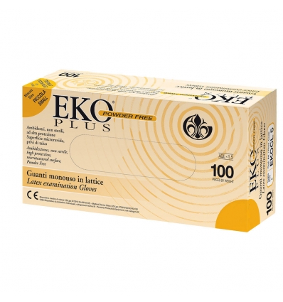 EKO PLUS guanto monouso in lattice mis.6 S 100pz